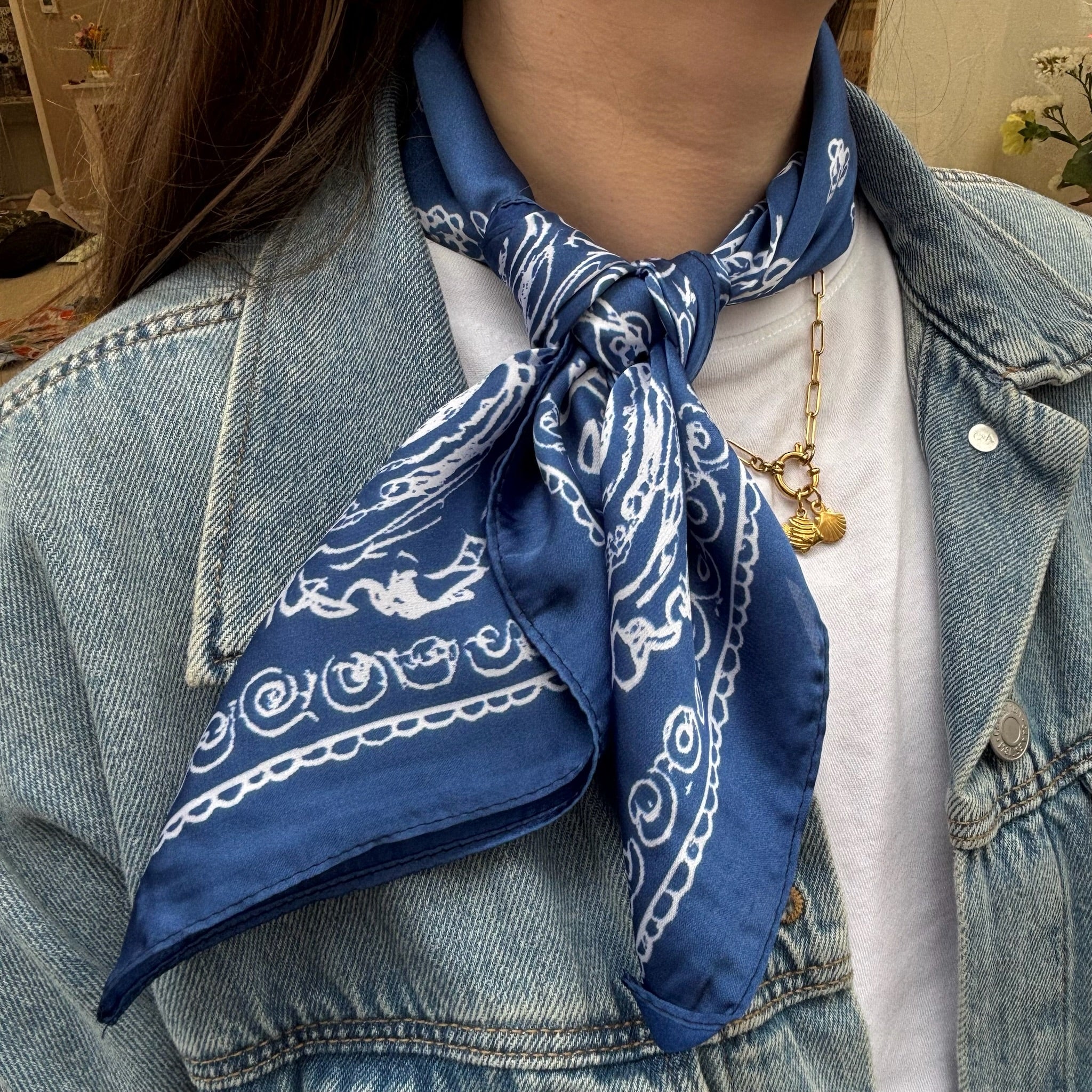 Tuch Indigo (silky)