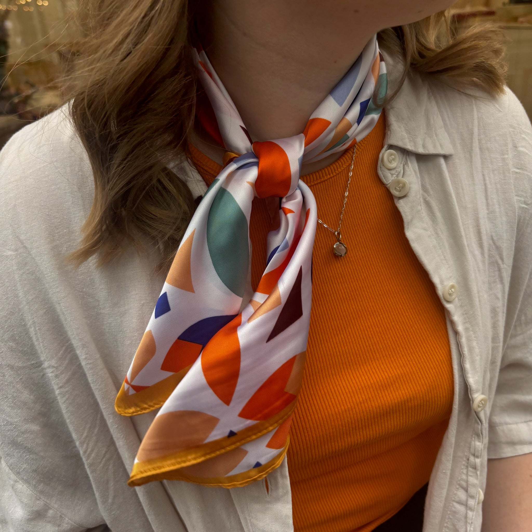 Tuch Mixed Orange (silky)