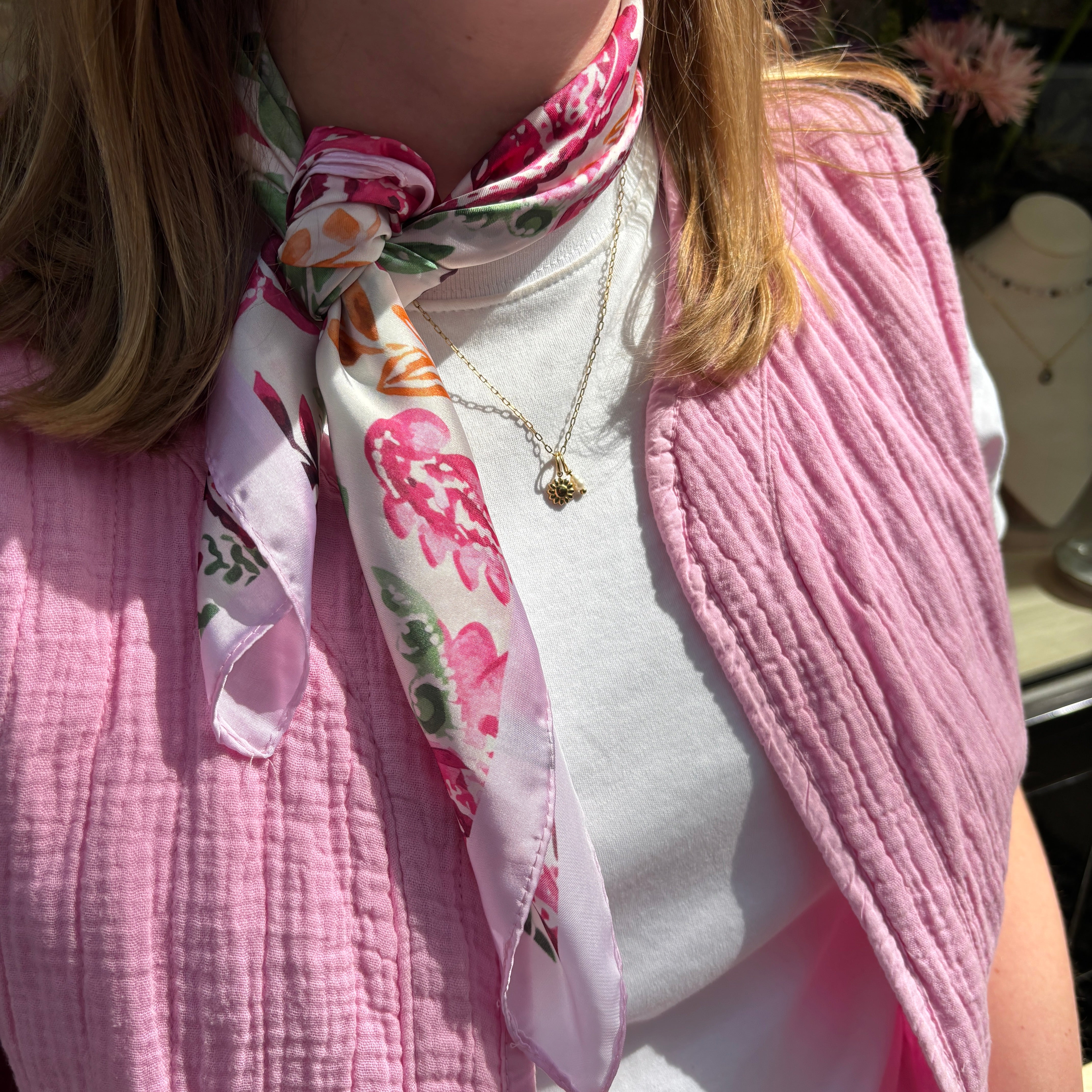 Tuch Pink Garden (silky)