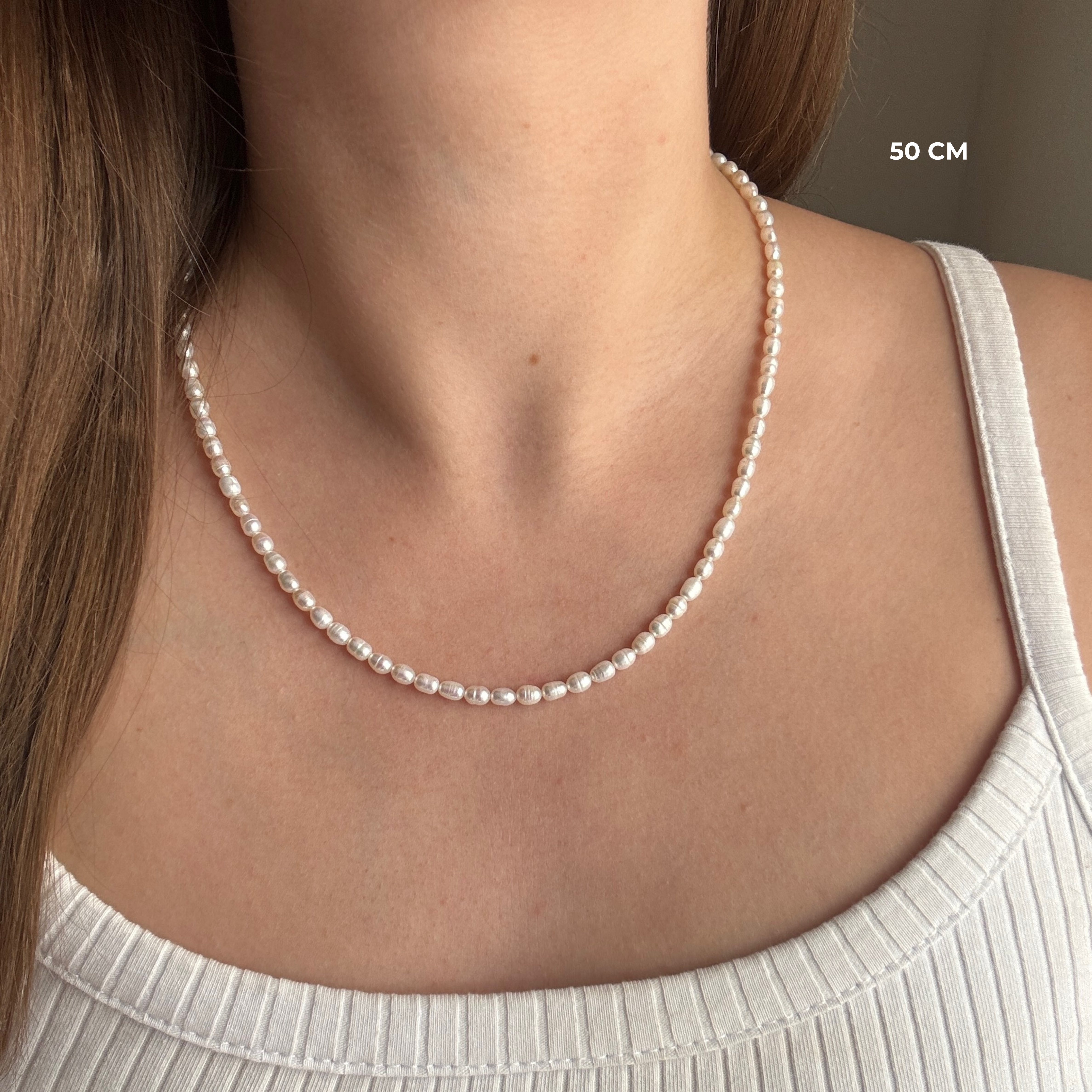 Perlenkette mit Karabiner