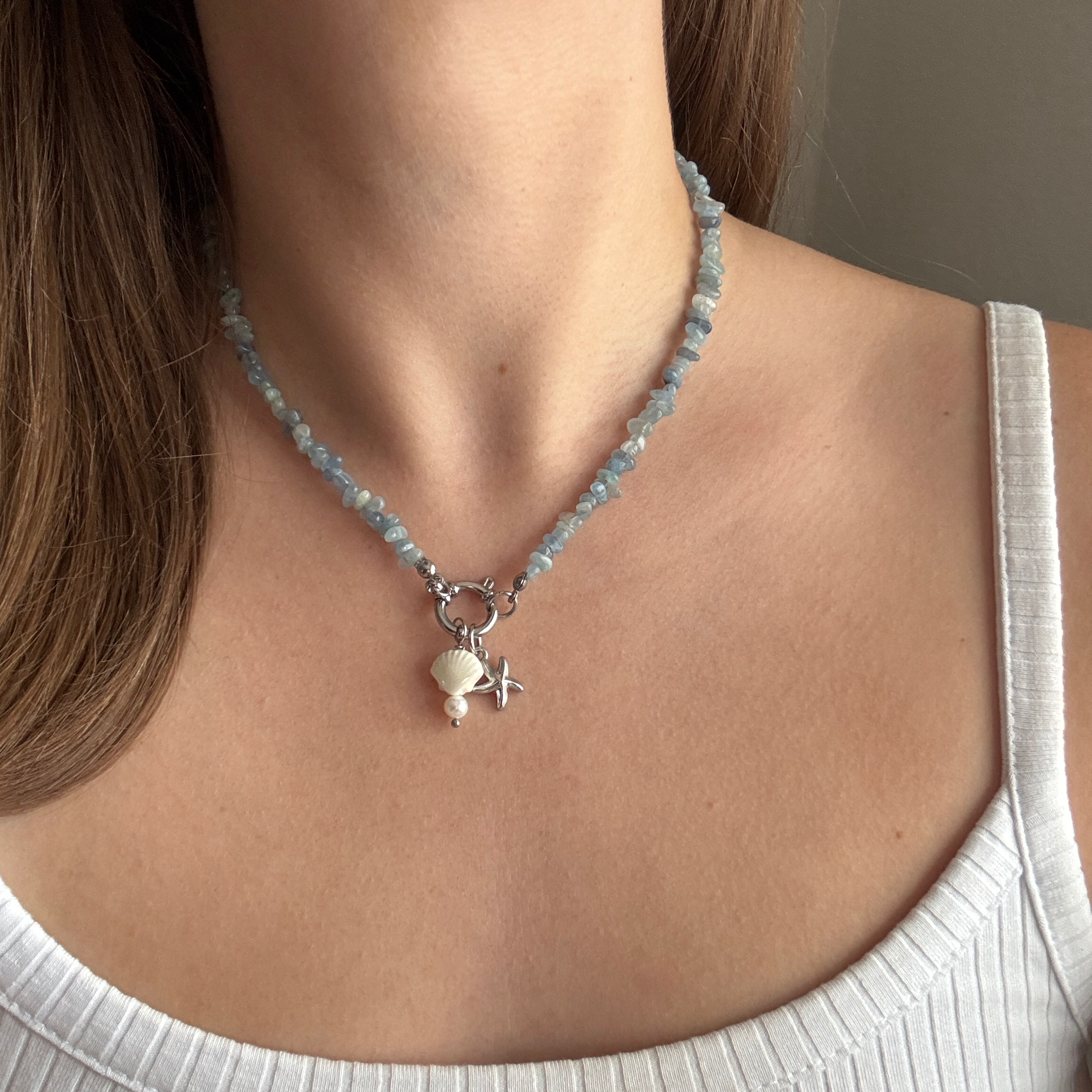 aquamarinkette#Farbe_Silber