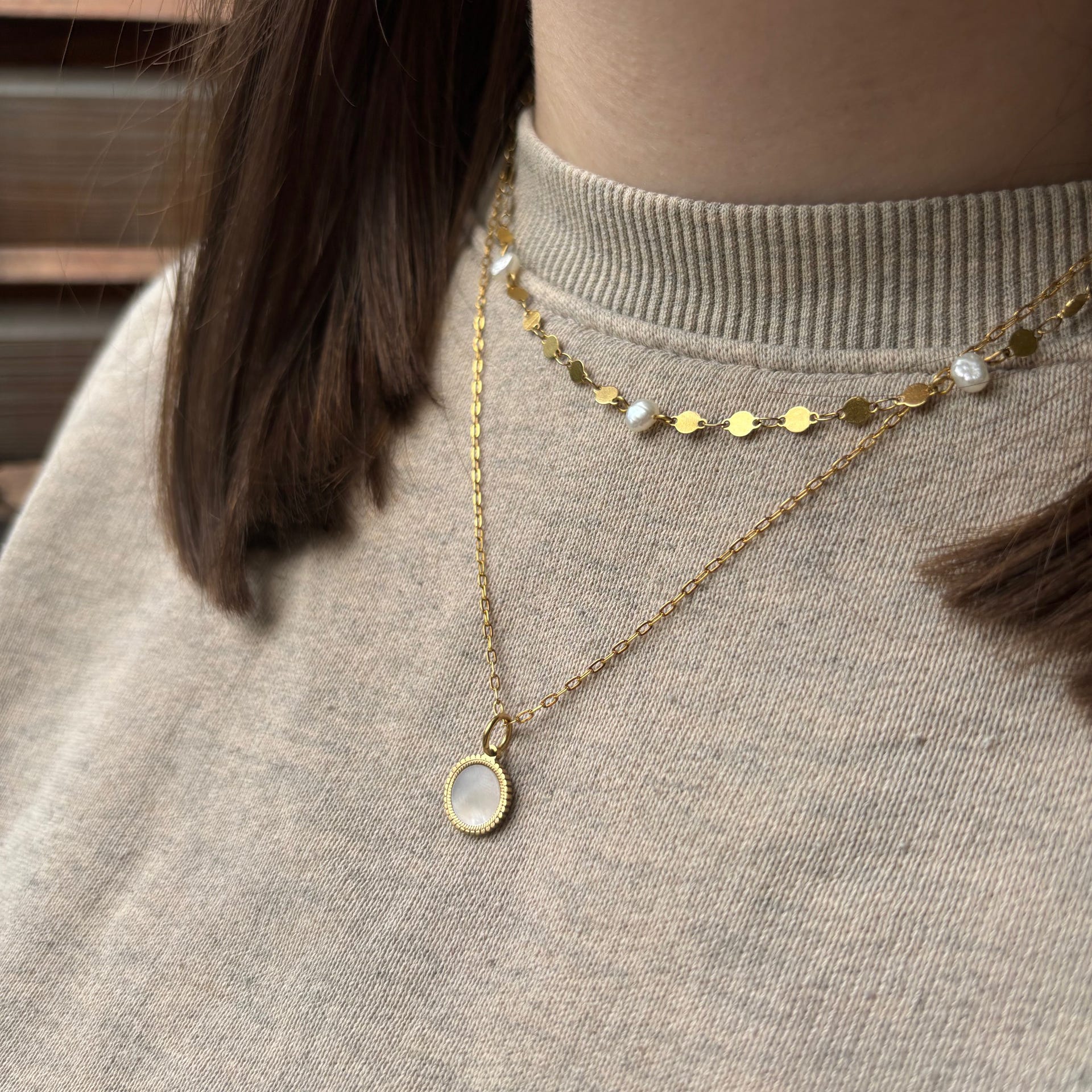 Anhänger Perlmutt Lover